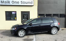 2018 Volkswagen Golf TSi with professional window tint in North Bay